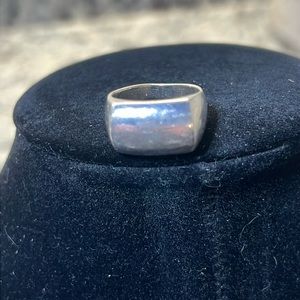 Sterling silver dome ring